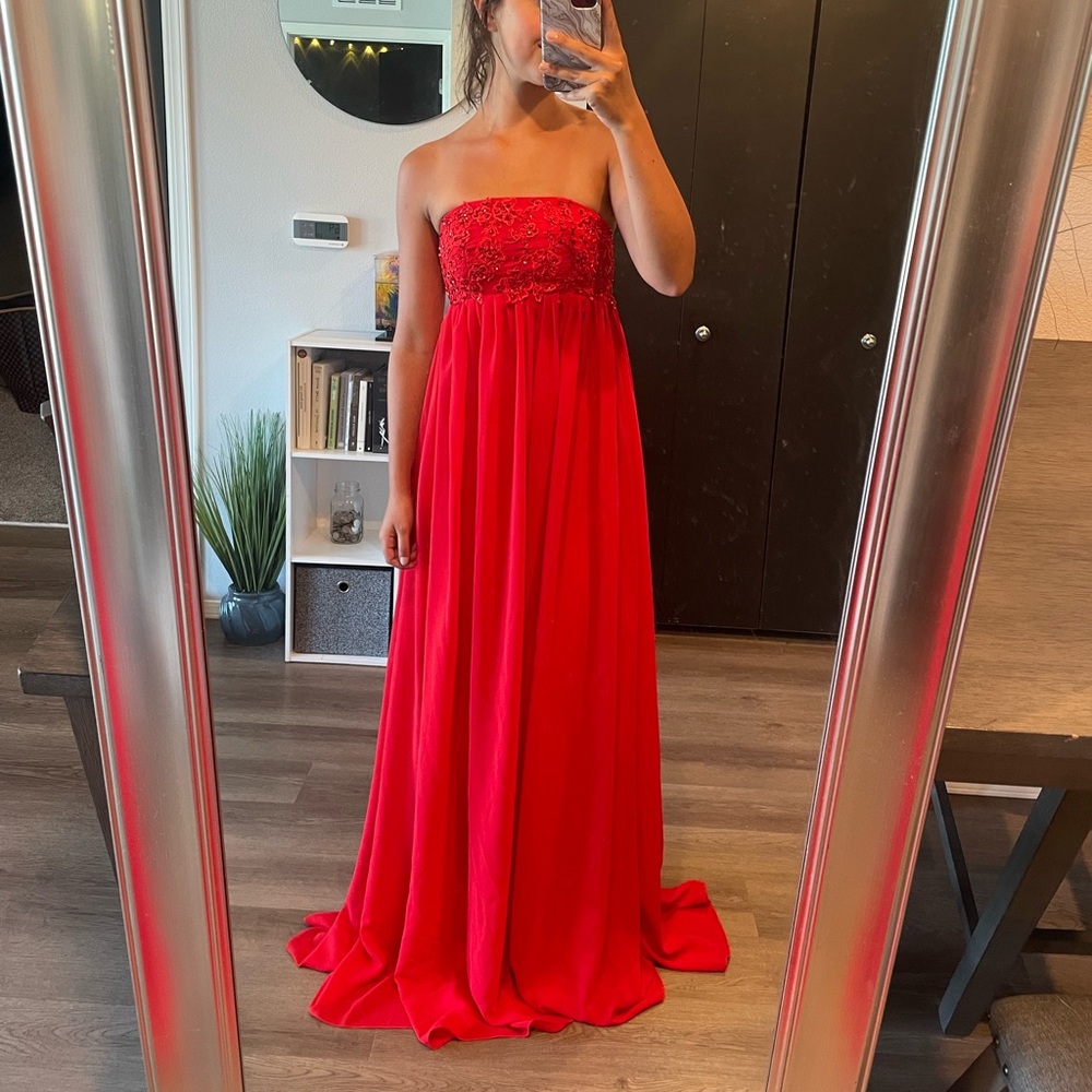 new red formal dress